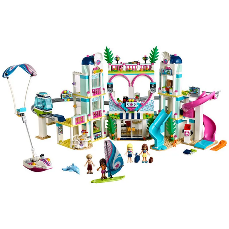 

2018 New Friends The Heartlake City Resort Model Compatible With Legoingly Friends 41347 Building Block Brick Toys For Children