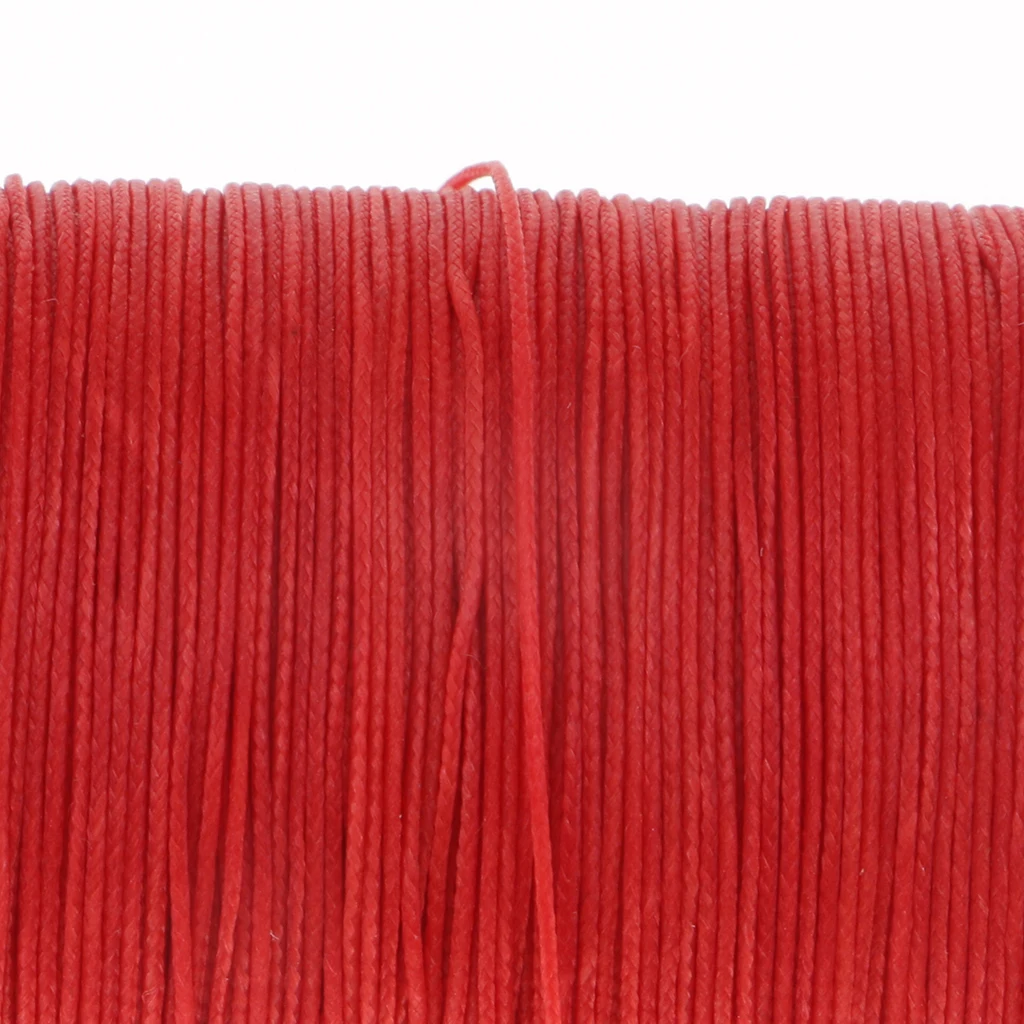 142 Yards 0.5mm Round Polyester Waxed Thread Cord Leather Sewing Hand Stitching Jewelry Craft