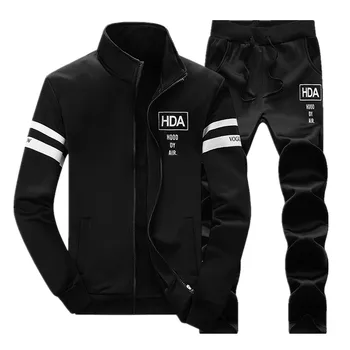 

Fashion Sproting suit Sweatshirts Brand Tracksuit Men Autumn Winter Stand Collar Male Track suit Set Patchwork Casual Hoodie men