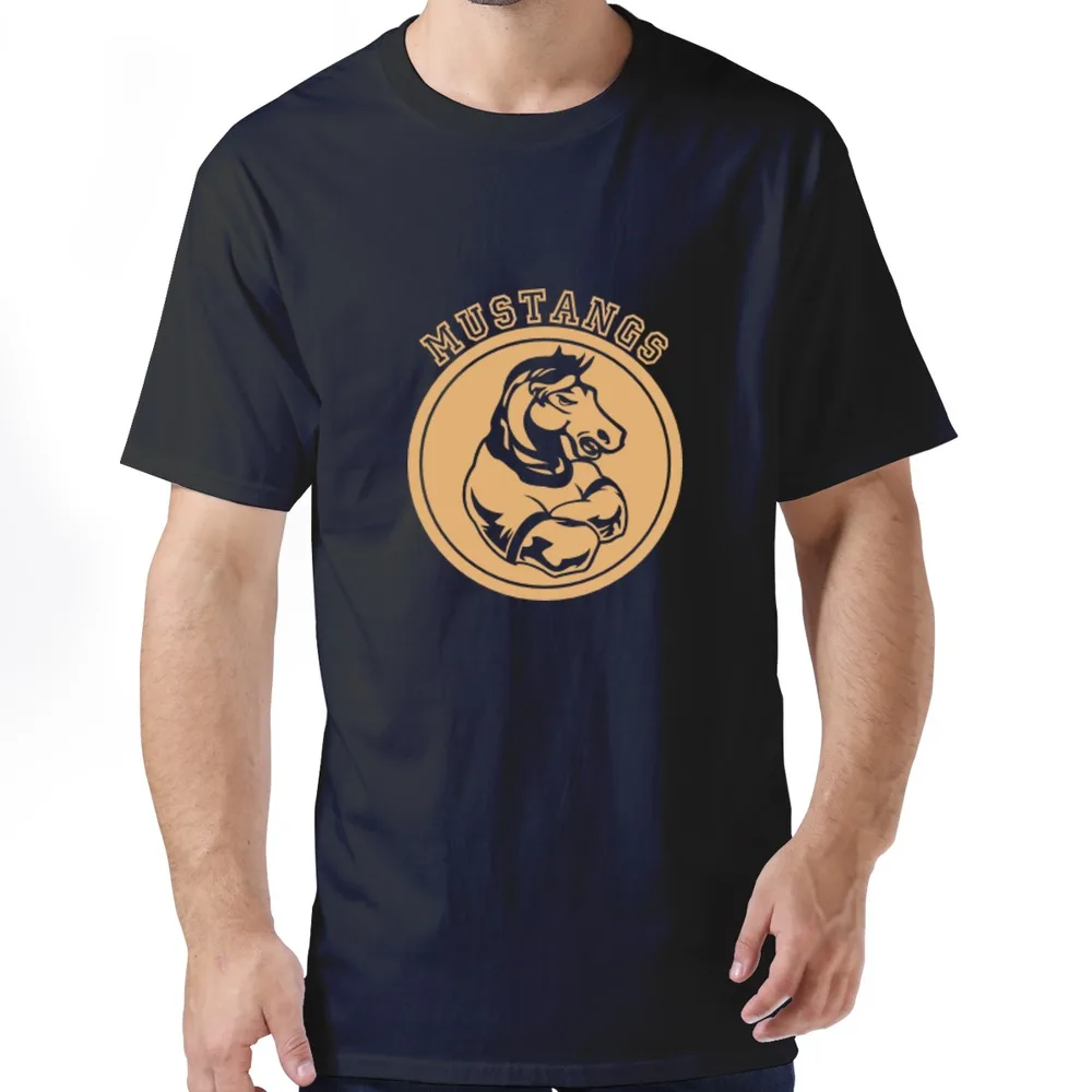 Classic leisure tee shirt casual mustangs team t for mens summer | Мужская одежда