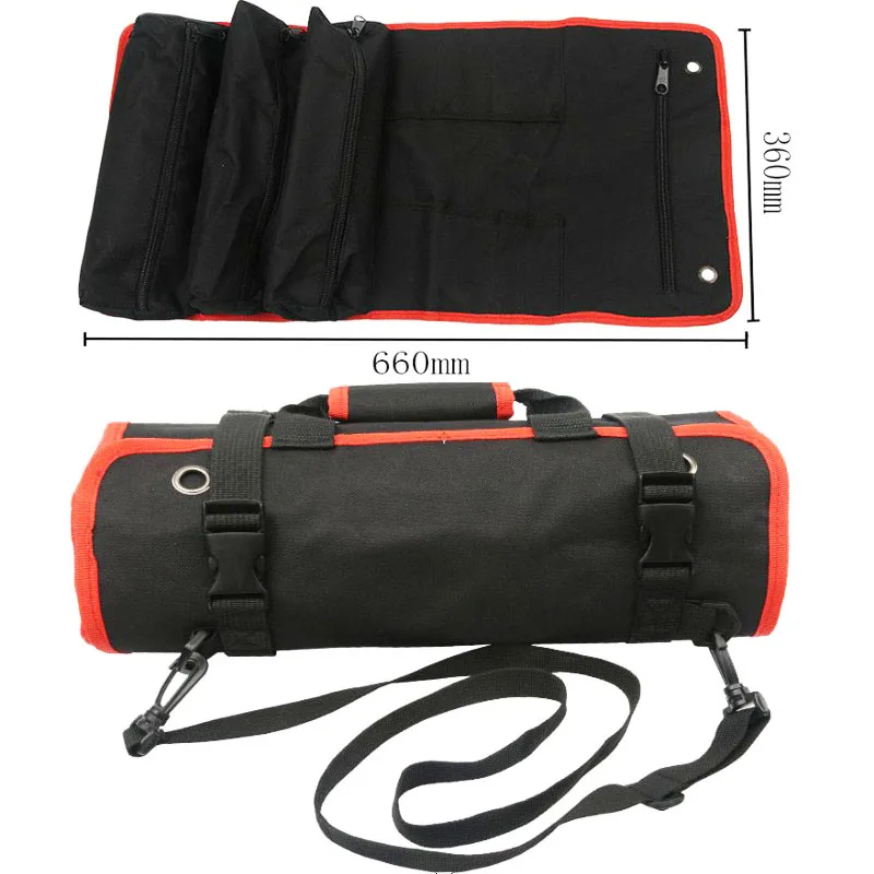 Multifunction Portable Tool box Bag Wrench Chisel Roll Bag Storage