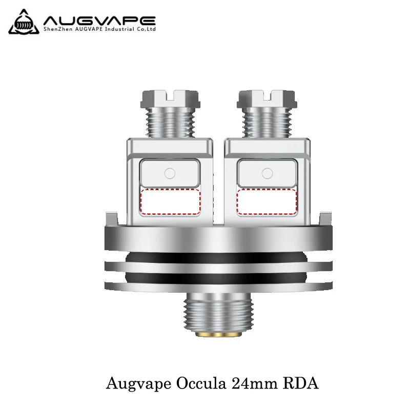 Электронная сигарета Augvape Occula 24 мм RDA одна/двойная катушка переприспосабливаемая