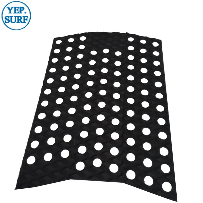 Surfing EVA Deck Grip Pad, Surf Traction Pad, Front Pad and Tail Full Set for Surfboard, Black Colors, Presale