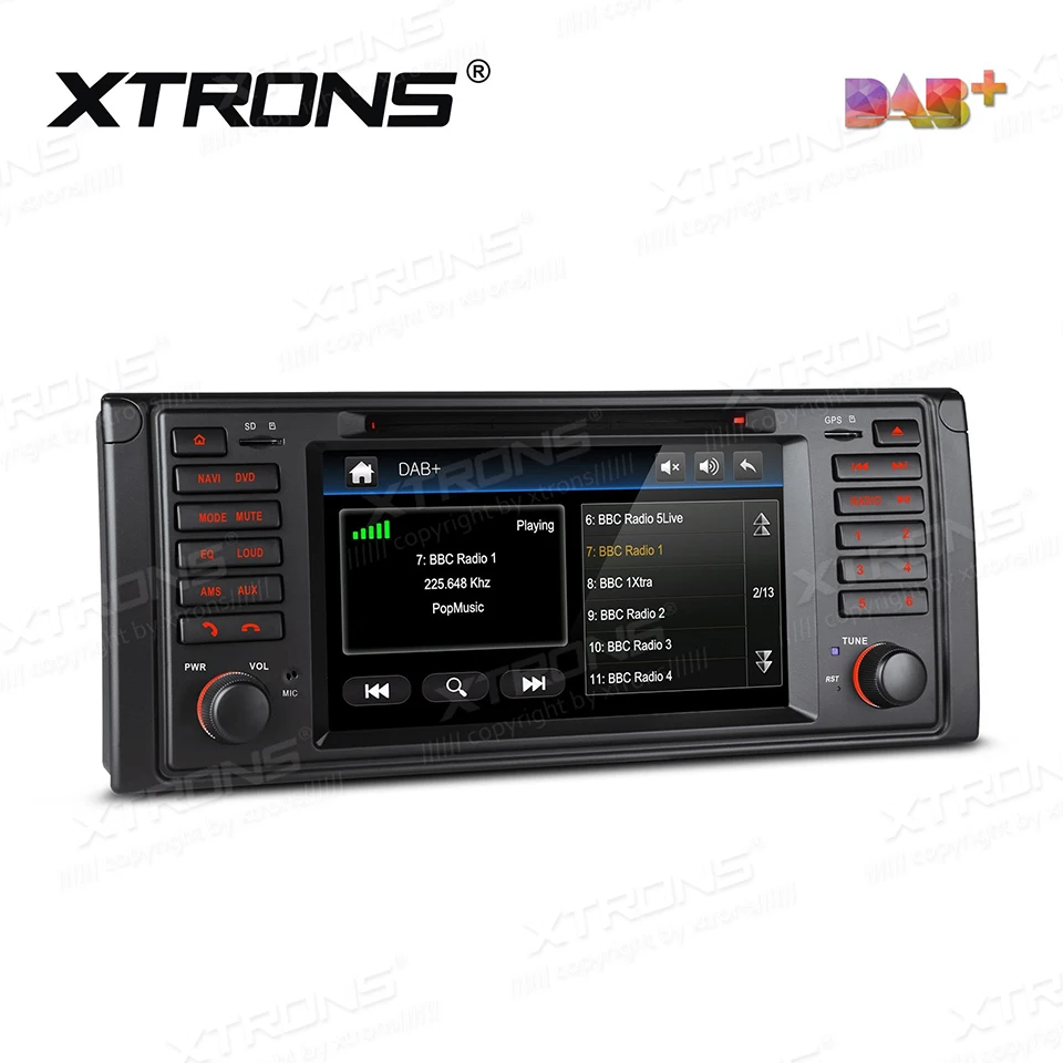 

7" DAB+ Car Radio 1Din DVD Player GPS For BMW E39 M5 7 Series E38 Auto Nav 1 Din Bluetooth CANBus SD RDS Radios DAB FM AM Stereo