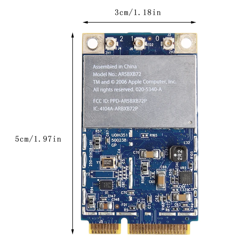 Универсальная Двухдиапазонная Беспроводная мини-карта PCI-Express AR5BXB72 AR5008 603-9432-A