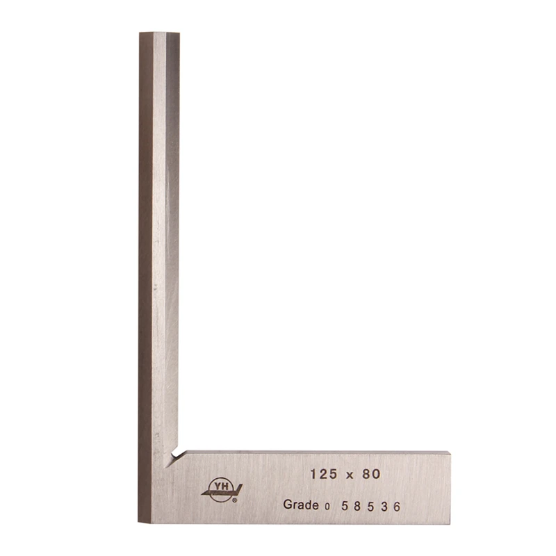 Узкий квадратный Угол 125*80 мм из нержавеющей стали в форме ножа прямоугольное устройство 90 градусов ранг 0 лезвие измерительный инструмент