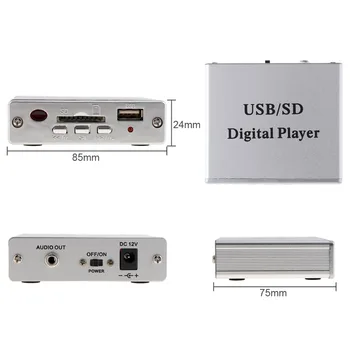 

Sale DC 12V Power Amplifier MP3 SD USB Audio Player Reader 3 - Electronic Keypad Control with Remote