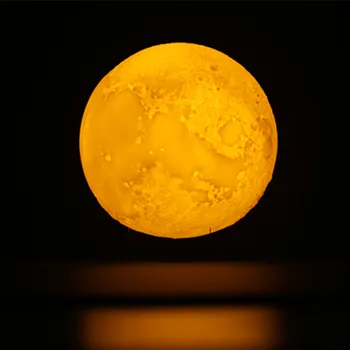 

YIYANG 3D 15cm PVC Moon LED Night Light 3 Light Colors Home Decoration Holdiay Event and Party Decoration Light USB Rechargeable
