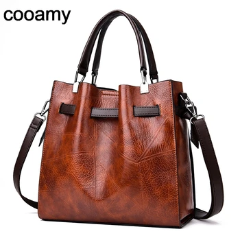 

Fashion Women Shoulder Retro Bags Large Casual Leather Tote Messenger Bags Handbag Vintage Zipper Crossbody Bags for Lady