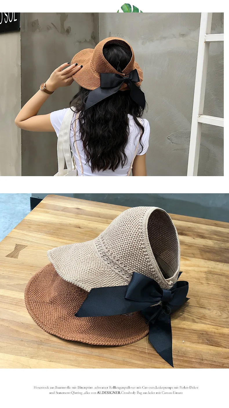 Оригинальные знаменитости праздник соломенная шляпа Bowknot, модные женские трендовые солнцезащитные широкие поля шляпа, пляжный Пляжный набор игрушек для детей шляпы