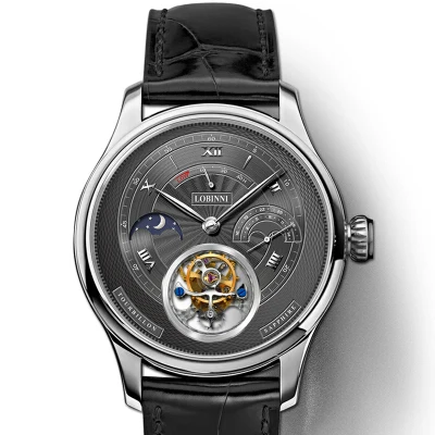 LOBINNI люксовый бренд часы для мужчин Швейцария Tourbillion механические мужские часы сапфир Водонепроницаемые часы энергетический дисплей L8886-8 - Цвет: Item 5