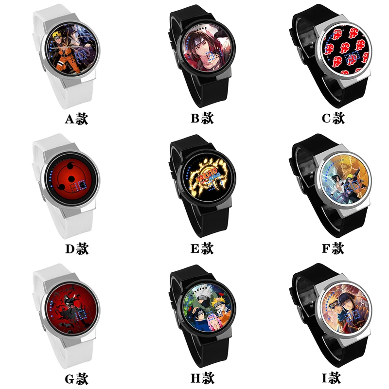 

Naruto Hokage Ninja Sharingan Anime Boys Girls Watch Waterproof LED Touch Screen Wrist Watches Watch Student Gift