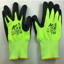 NMSafety 13 калибр трикотажные Hi-Viz желтые порезные перчатки