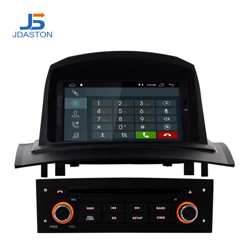 JDASTON Android 9,1 reproductor Multimedia para auto RENAULT Megane Fluence 2002-2008 WIFI GPS navegación 1 Din Car Radio estéreo DVD SD