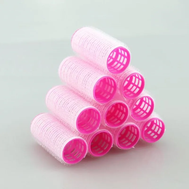 10pcs/lot Hairdressing Home Use DIY Magic Large Self-Adhesive Hair Rollers Styling Tool