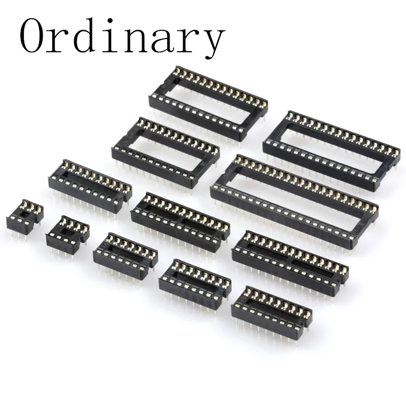 

10PCS IC Sockets DIP6 DIP8 DIP14 DIP16 DIP18 DIP20 DIP28 DIP40 pins Connector DIP Socket 6 8 14 16 18 20 24 28 40 pin