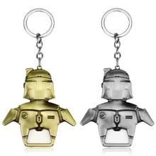 Dongsheng Звездные Войны Ювелирные изделия Boba Фетт брелок для ключей 2 использовать брелок с защелкой и кольцом открывалка для бутылок