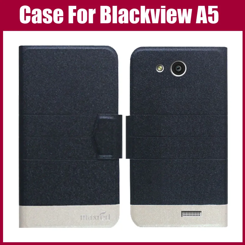 

Hot Sale! New Arrival 5 Colors Fashion Flip Ultra-thin Leather Protective Cover For Blackview A5 Case Phone Bag