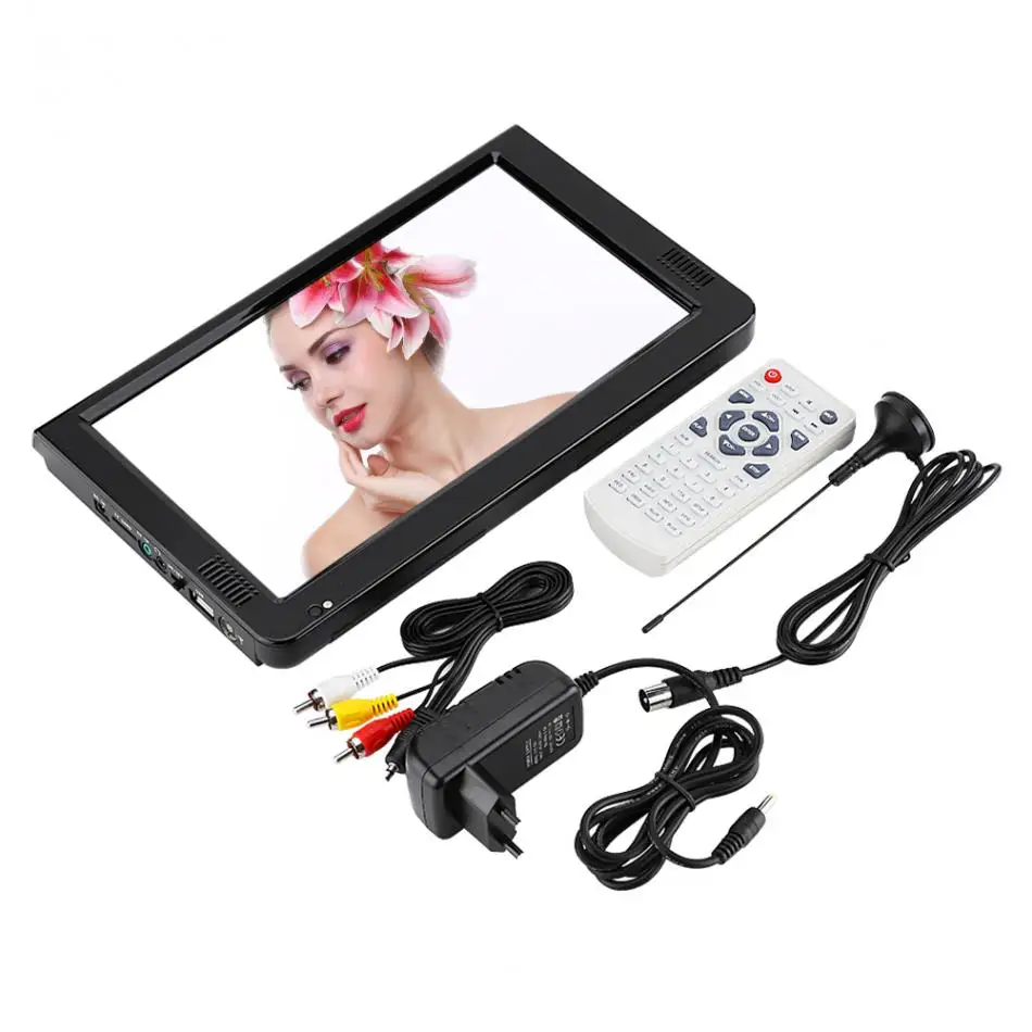 LEADSTAR Protable 10 Inch Digital Television DVB-T-T2 And Analog TV Support Car TV TF Card And USB Audio And Video Playback