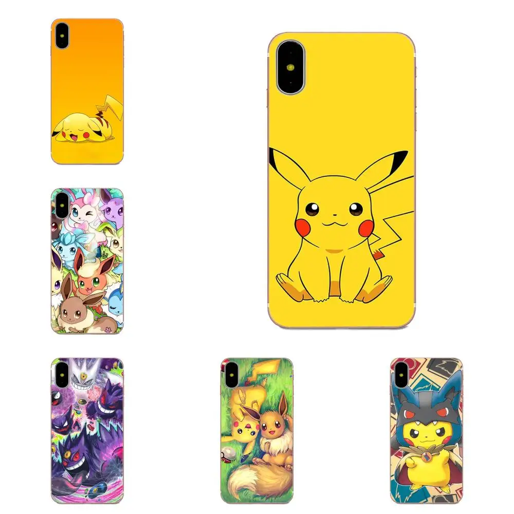 

Cartoon Pokemons Eevee Pika For Galaxy A3 A5 A7 On5 On7 2015 2016 2017 Grand Alpha G850 Core2 Prime S2 I9082