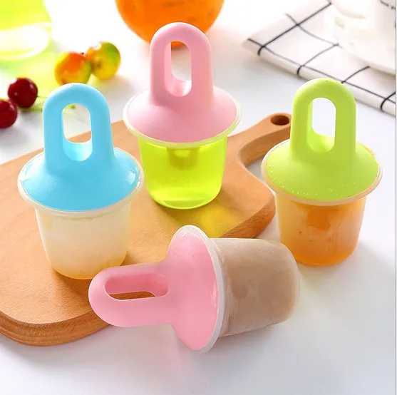 

1PC Ice Cream Pop Mold Clear DIY Mould Tray Pan Popsicle Candy Useful Frozen Freezer Lolly Maker Yogurt Stick Ice Cream OK 0437