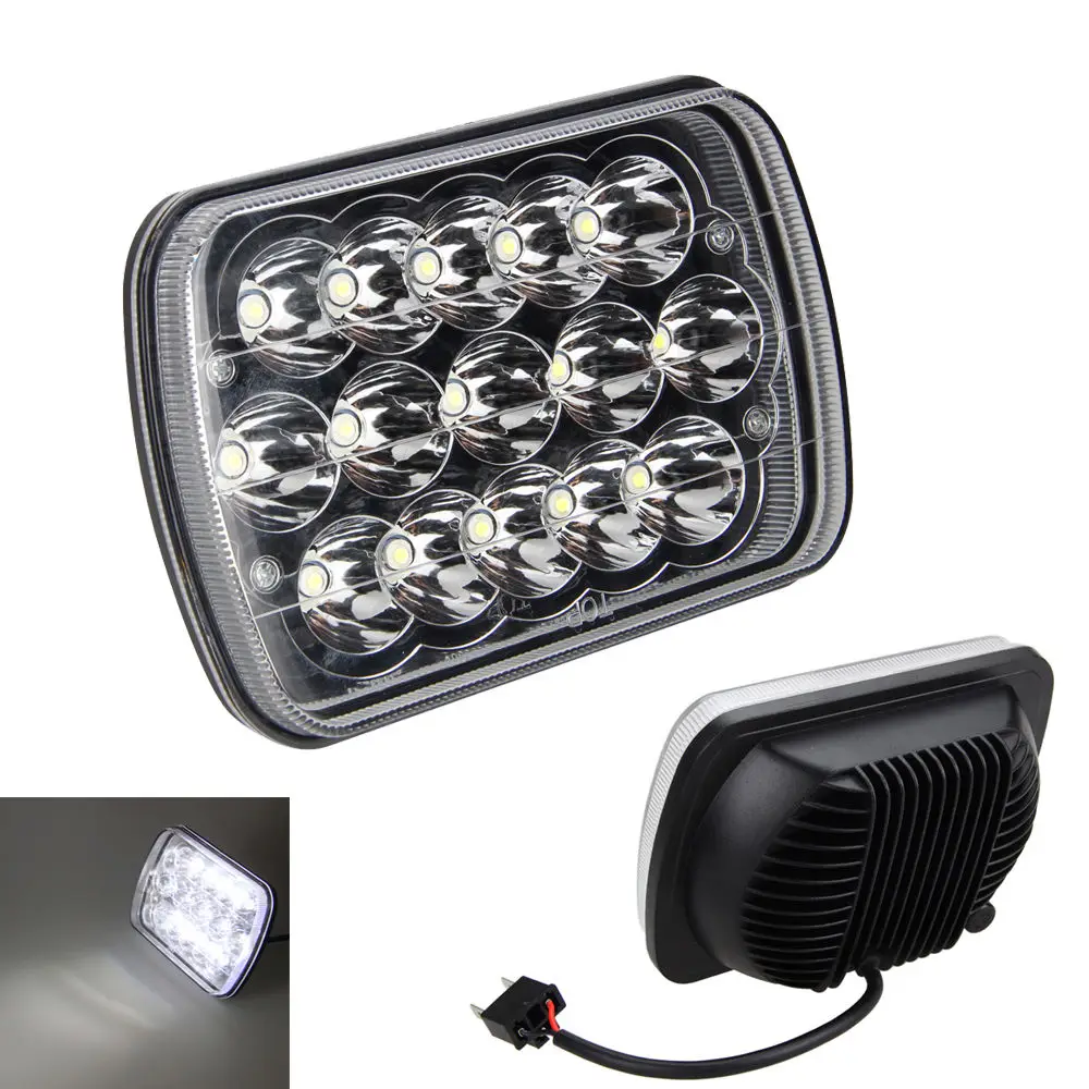 2 шт. Автомобильные светодиодные лампы 7x6 дюймов|hid headlight|led sealed beam headlights7x6 headlights |