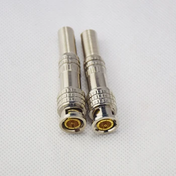 

10x Connector BNC male Spring jacketed RG58 RG142 LMR195 RG400 cable straight