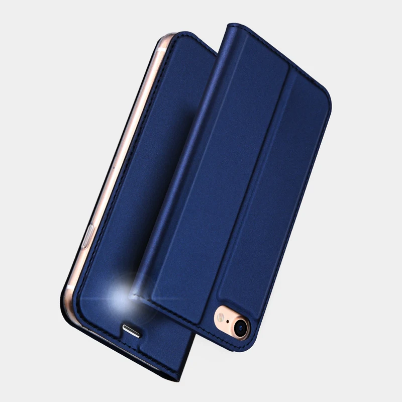 Премиум PU кожаный чехол для iPhone 8 7 6s Plus роскошный Магнитный Флип кошелек 6 с