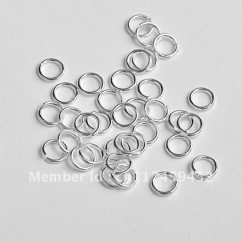 

Fast Shipping 5MM 200pcs Sterling Silver Open Jump Ring Silver Components DIY Jewelry 925 silver findings opening rings