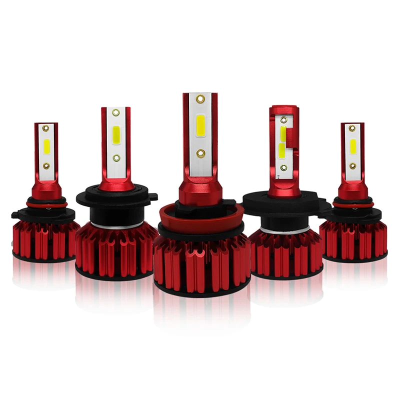1 пара 6000K чистый белый все в одном led h7 h11 h8 9005 HB3 9006 HB4 Фары Лампы canbus Анти-EMC без