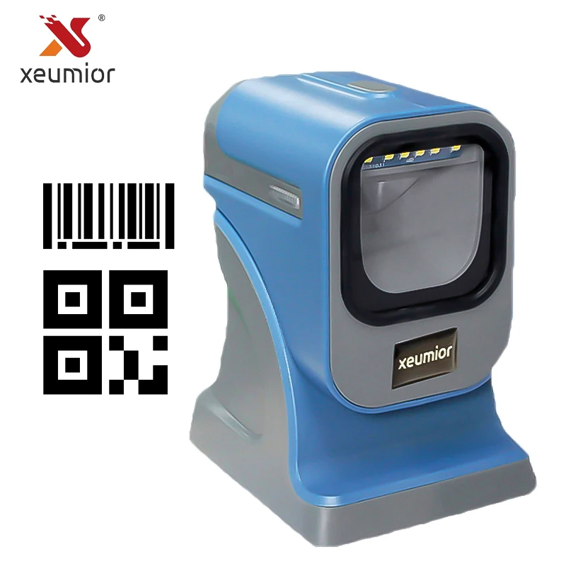 2D USB RS232 Omni Directional Barcode Scanner Mobile E Ticket Barcode Reader PDF417 QR Code Scanner Reader für Bildschirm film Papier-in Scanner aus Computer und Büro bei