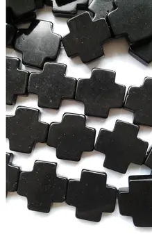 

Turquoise stone 2strands 15 20 25 30 35 40mm Cross Dark Bule Green cream white Black jet red Mixed spacer Bead