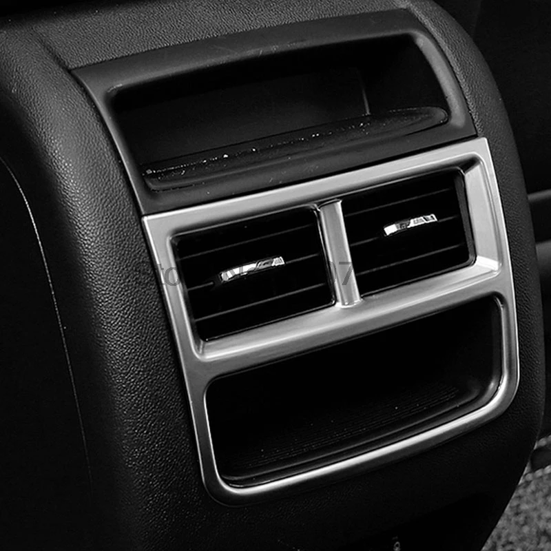 For Cadillac XT5 2016 2017 ABS Chrome Matte Rear Armest AC Outlet Cover