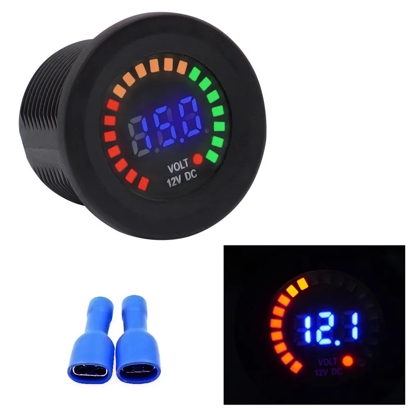 Car styling CARPRIE Volt Meters Waterproof 12V Digital LED Auto Voltmeter Elec Voltage Meter