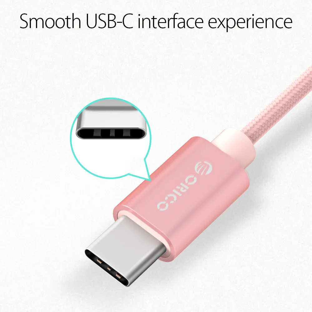 ORICO HTF usb type C кабель USB C кабель передачи данных для быстрой зарядки type-C USB Кабель зарядного устройства для Nexus 5X, 6 P, OnePlus 2, LG для Xiaomi 4C