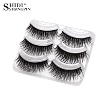 3 пары/партия, ручная работа, искусственные ресницы естественный макияж ресниц Накладные ресницы удлинение ресниц толстые накладные ресницы T07