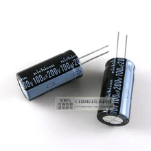 Электролитический конденсатор с алюминиевой крышкой, 200V 100 мкФ конденсатор с алюминиевой крышкой