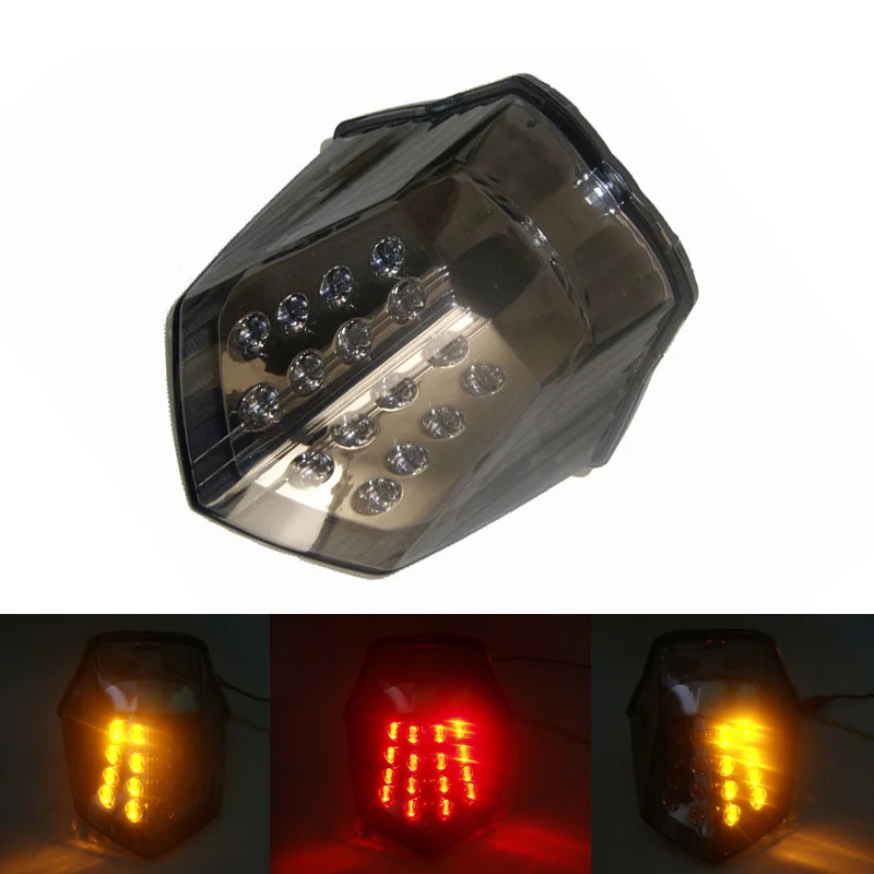 

waase For Yamaha XJ6 2009 2010 2011 2012 2013 2014 2015 2016 E-Mark Tail Light Brake Turn Signals Integrated LED Light