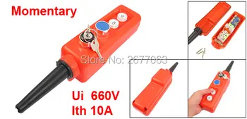 

2-Position Key Selector Momentary Up Down Blue Hoist Crane Push Button Switch