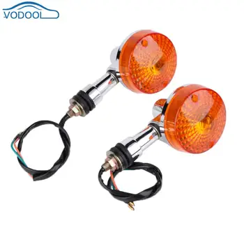 

2pcs Universal Motorcycle Front Rear Turn Signals Lamp DC 12V Indicators Amber Light 10W Motorcycle Accessories Car Styling