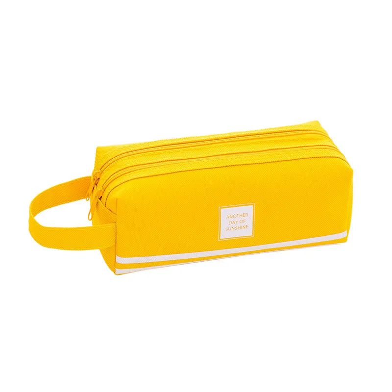 

Creative Double Zipper Pencil Case Kawaii Pencilcase Large Pen Box Big For Girls Gifts Cute School Bag Stationery Supplies Etui