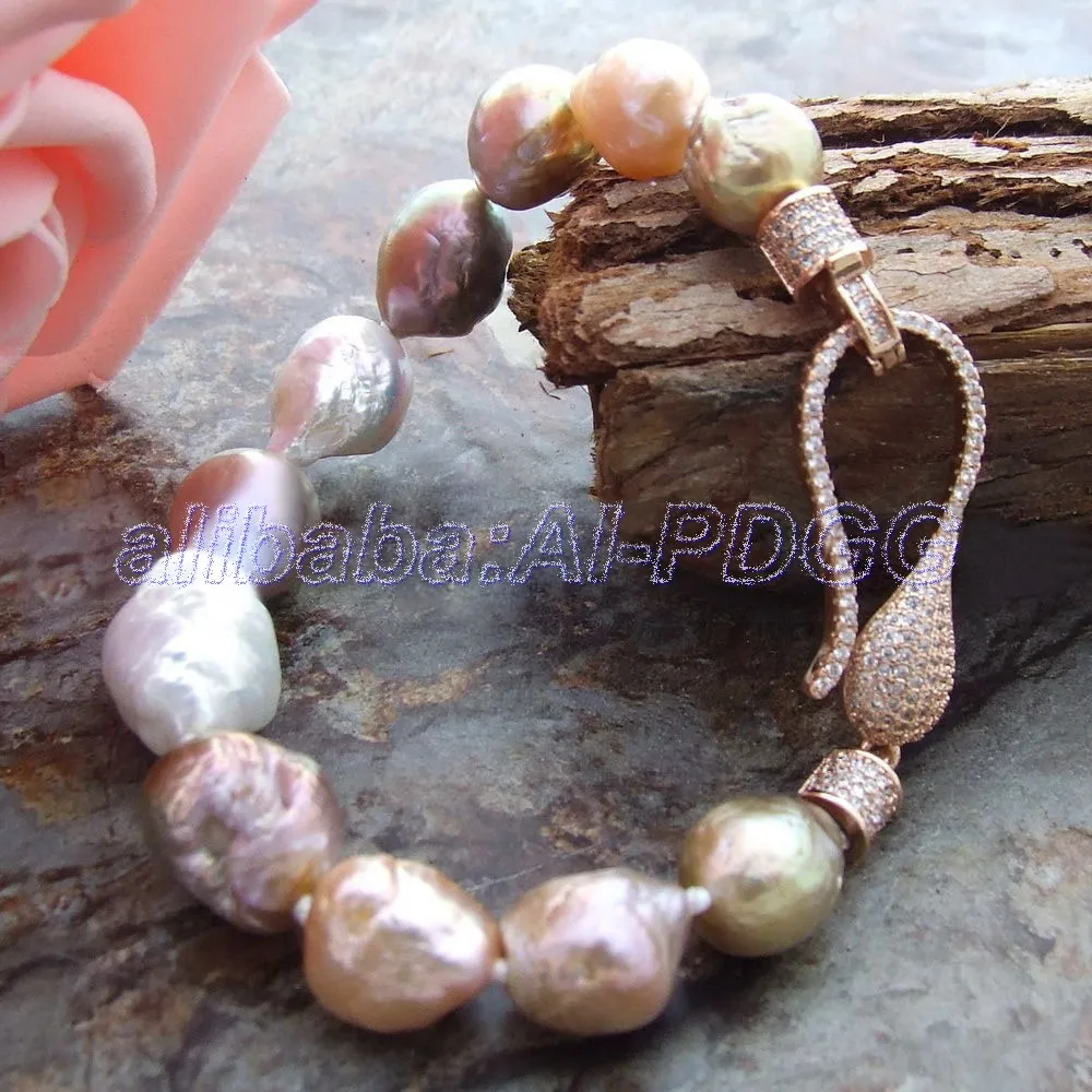 

8" Multi Color Keshi Pearl Bracelet