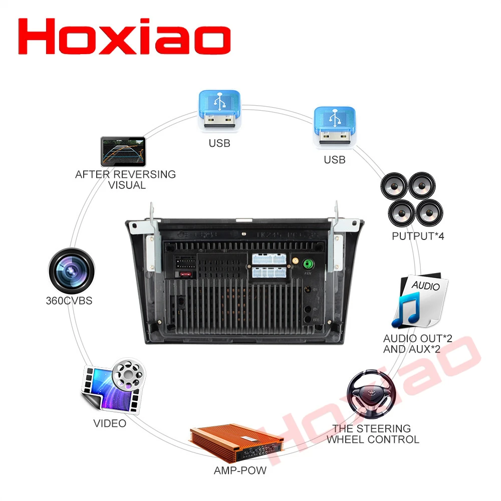 Sale Hoxiao Android 6.0 for Mazda3 2004-2009 GPS HD multimedia player map navigation WIFI  RDS USB BT NO DVD 9  inch 2DIN car radio 1