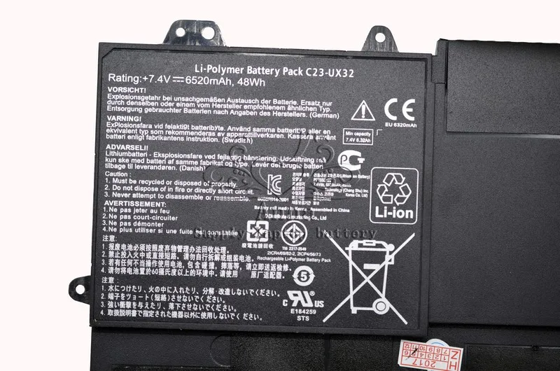 JIGU C23-UX32 Original laptop Battery For Asus VivoBook U38N U38K U38DT for Zenbook UX32 UX32VD UX32LA 7.4V 48WH JIGU C23-UX32 Original laptop Battery For Asus VivoBook U38N U38K U38DT for Zenbook UX32 UX32VD UX32LA 7.4V 48WH