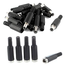 5 Pcs 2.1mm x 5.5mm Female DC Power Socket Jack Connector Adapter & 15 Pcs 5.5mmx2.1mmx9mm Male Solder DC Power Jack For Lapto