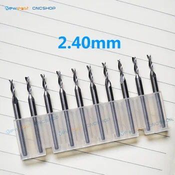 

2.40mm Aluminum Based PCB Metal Core PCB MCPCB end mill 2.4 Acrylic endmill, Plastic, PVC, Two edged tungsten steel cutter