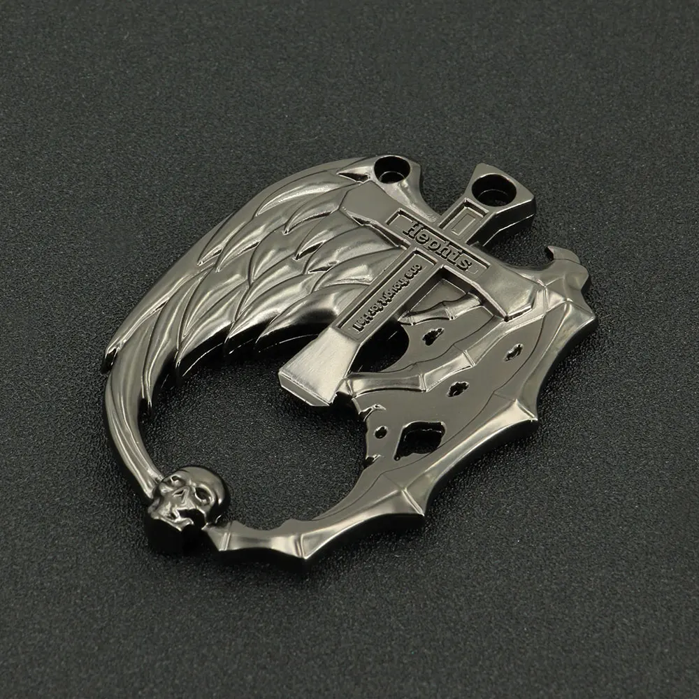 Key Chain Unique Angel Devil Skull Key Holder Ring Multi Function Bottle Opener
