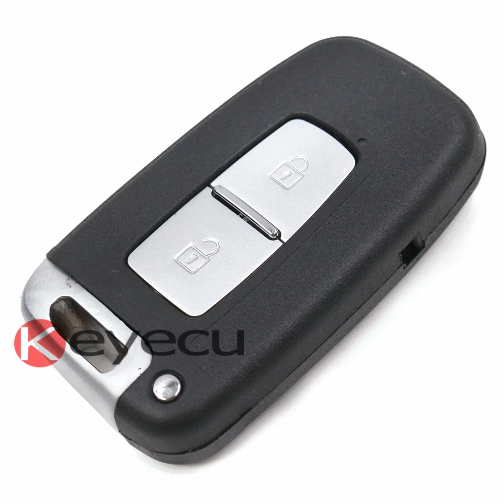 

KEYECU Replacement Shell Smart Keyless Entry Remote Key Case Fob 2 Button for HYUNDAI Genesis Coupe Sonata