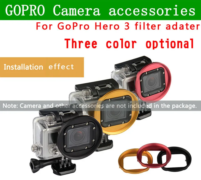 KingMa Gopro 58 мм UV CPL ND фильтр для объектива переходное кольцо для Go Pro Hero 3 Аксессуары для камеры