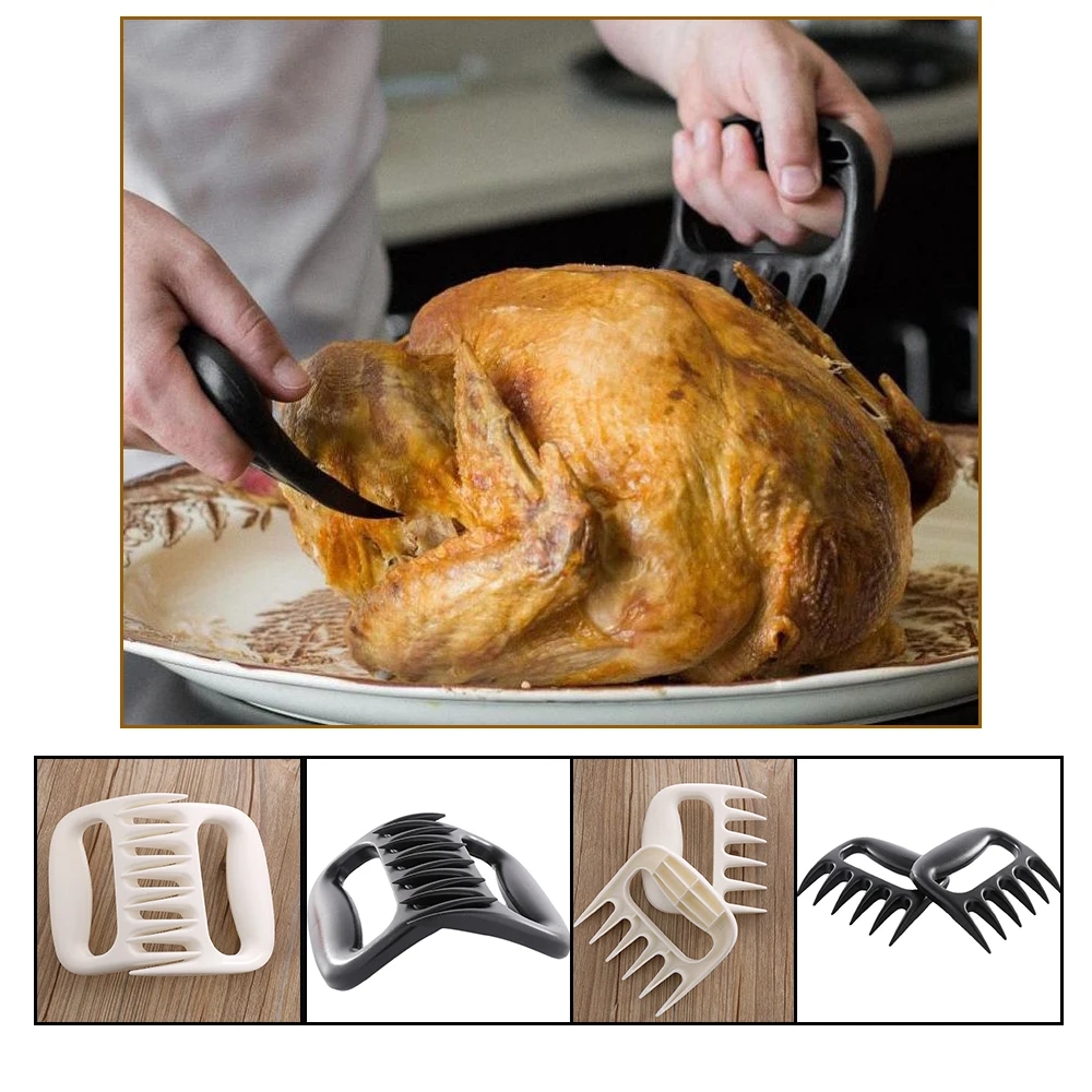 2Pcs New Best Meat Handler Bear Claw BBQ Forks Shredding Pulling Claws